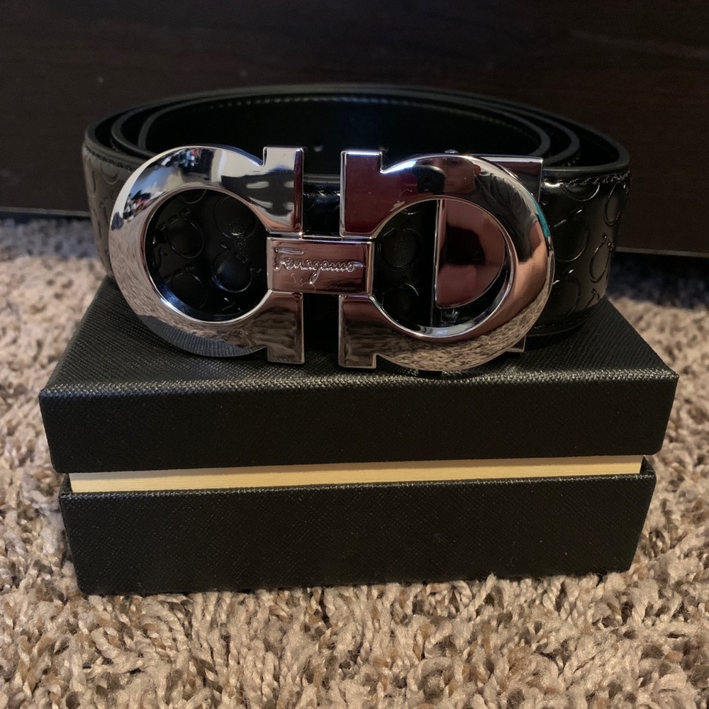 Salvatore Ferragamo Silver Belt